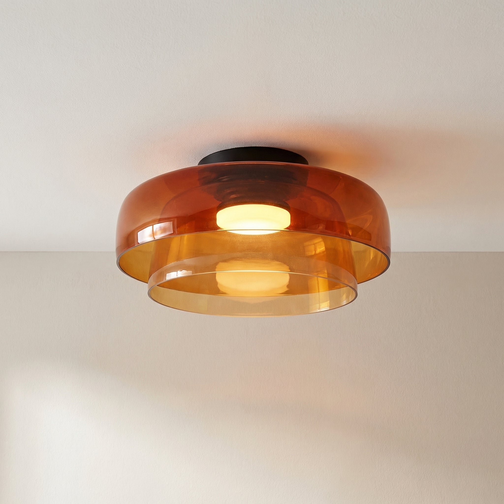 Nordic Bauhaus Glass Layered Ceiling Light