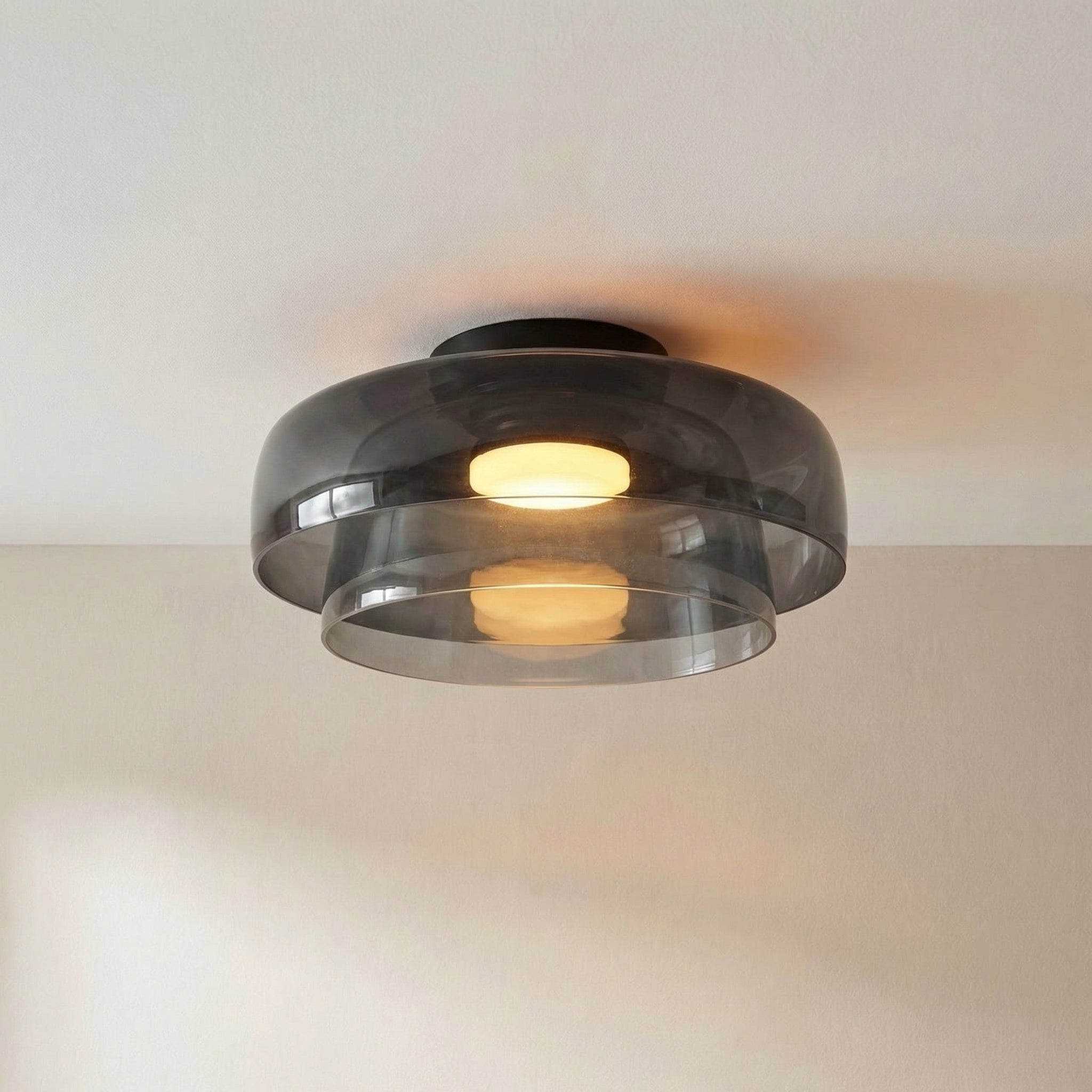 Nordic Bauhaus Glass Layered Ceiling Light
