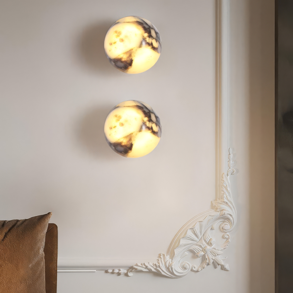 Solid Marble Wall Sconce
