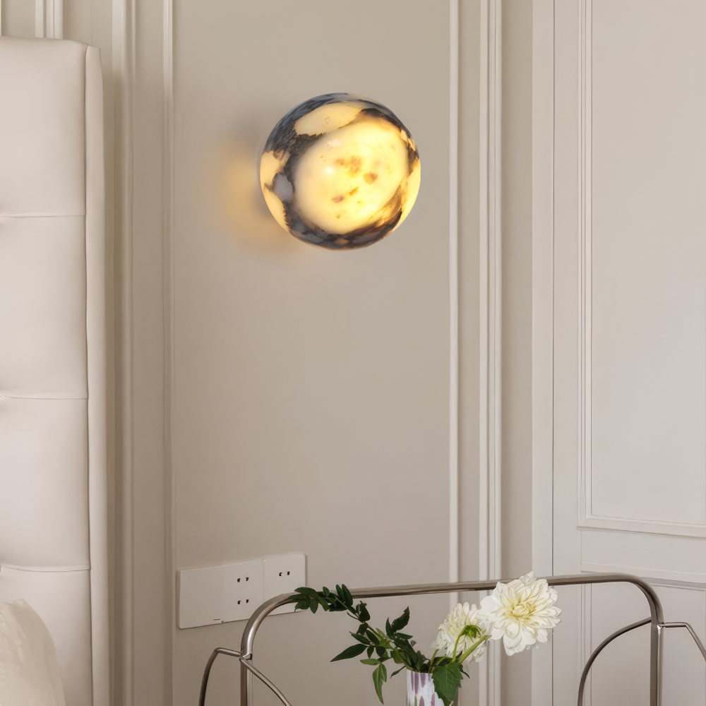 Solid Marble Wall Sconce