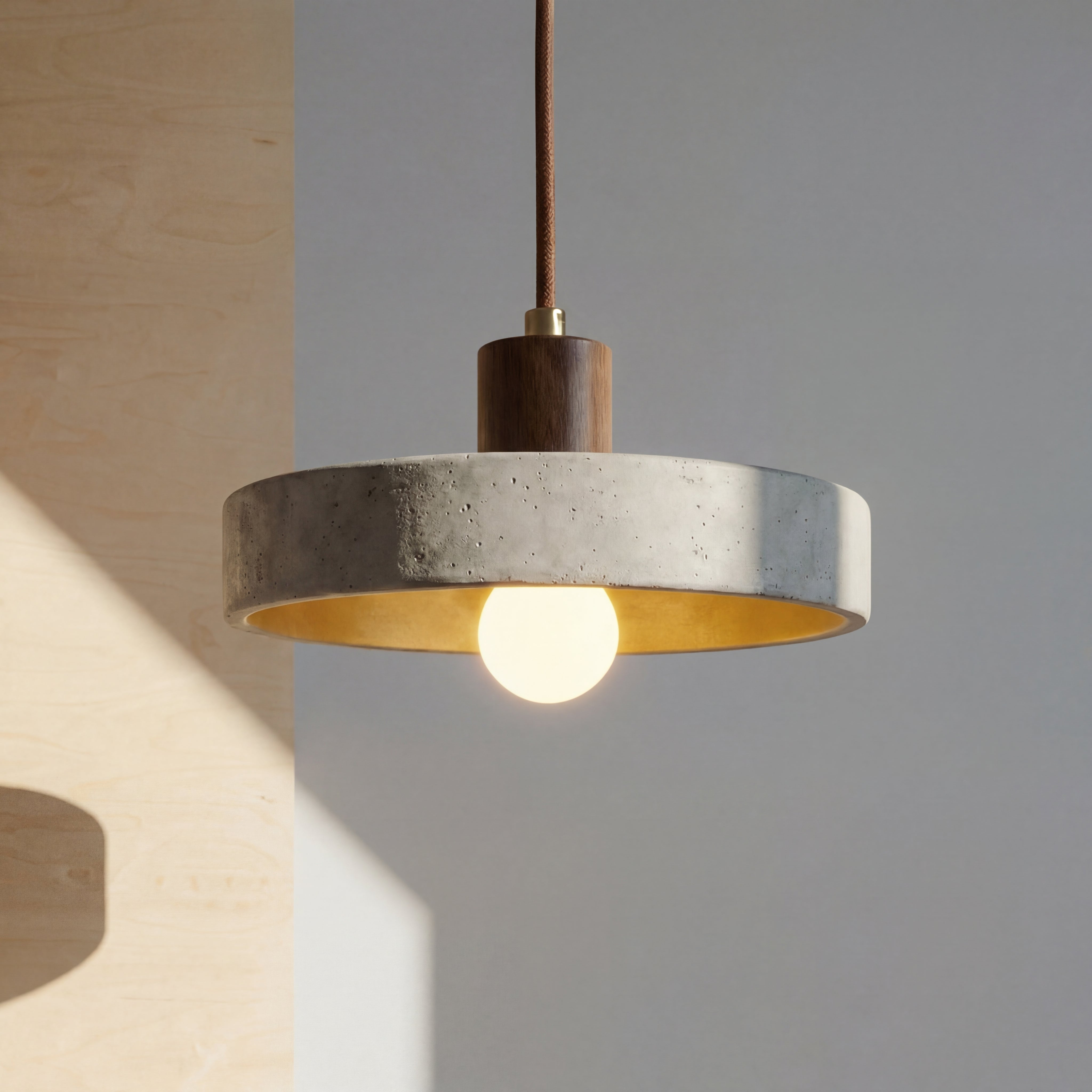 Travertine Bauhaus Pendant Light