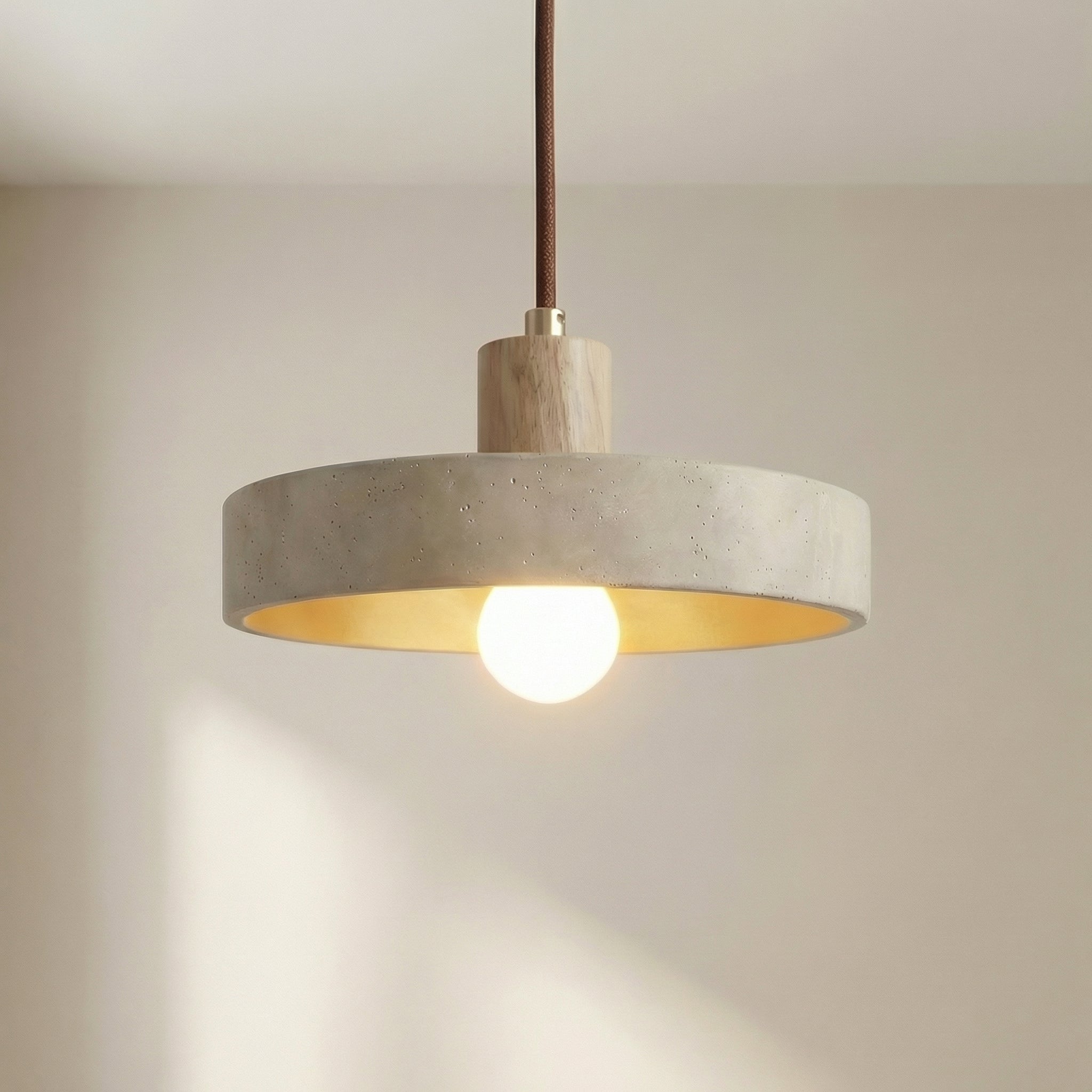 Travertine Bauhaus Pendant Light