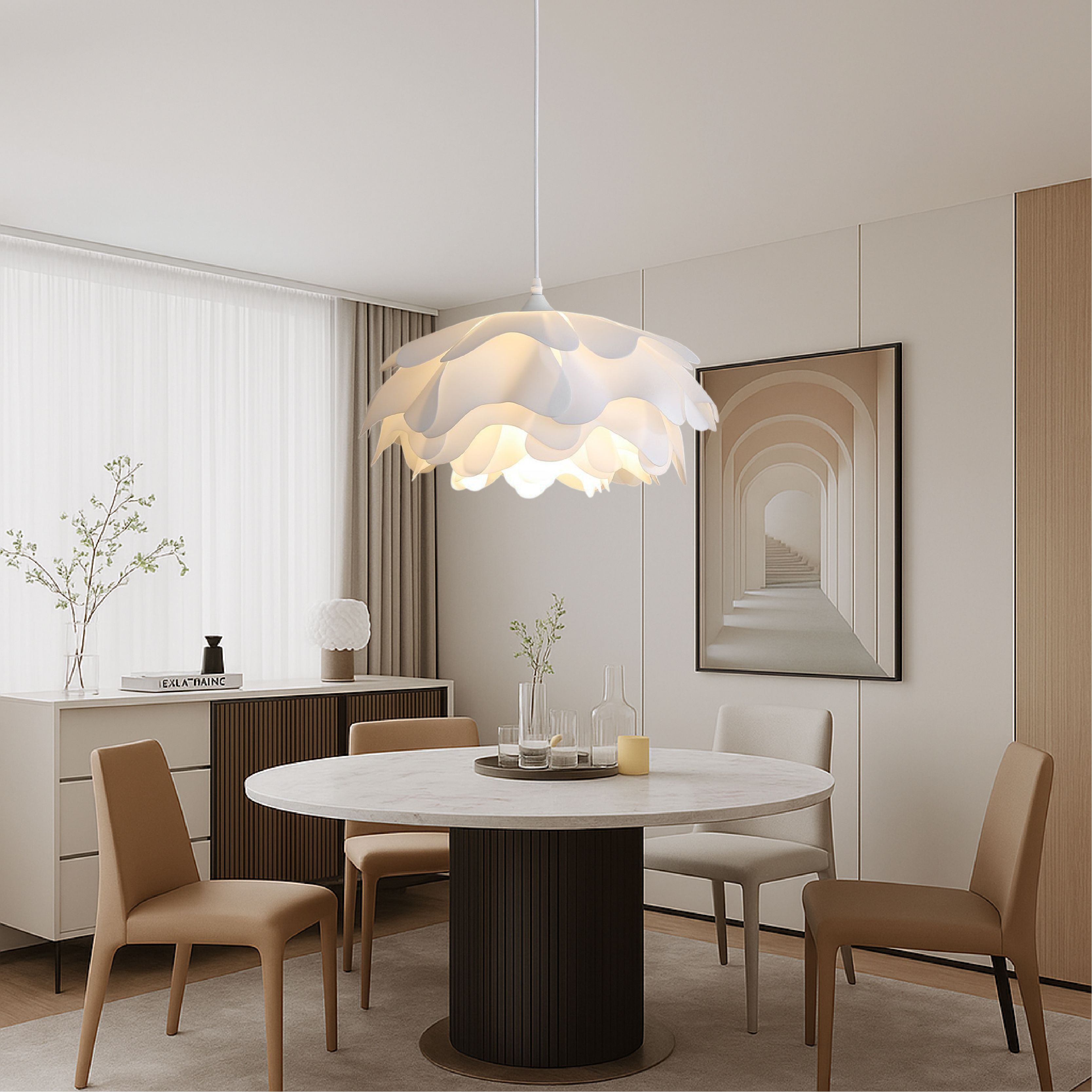 Peony Mud Pendant Light