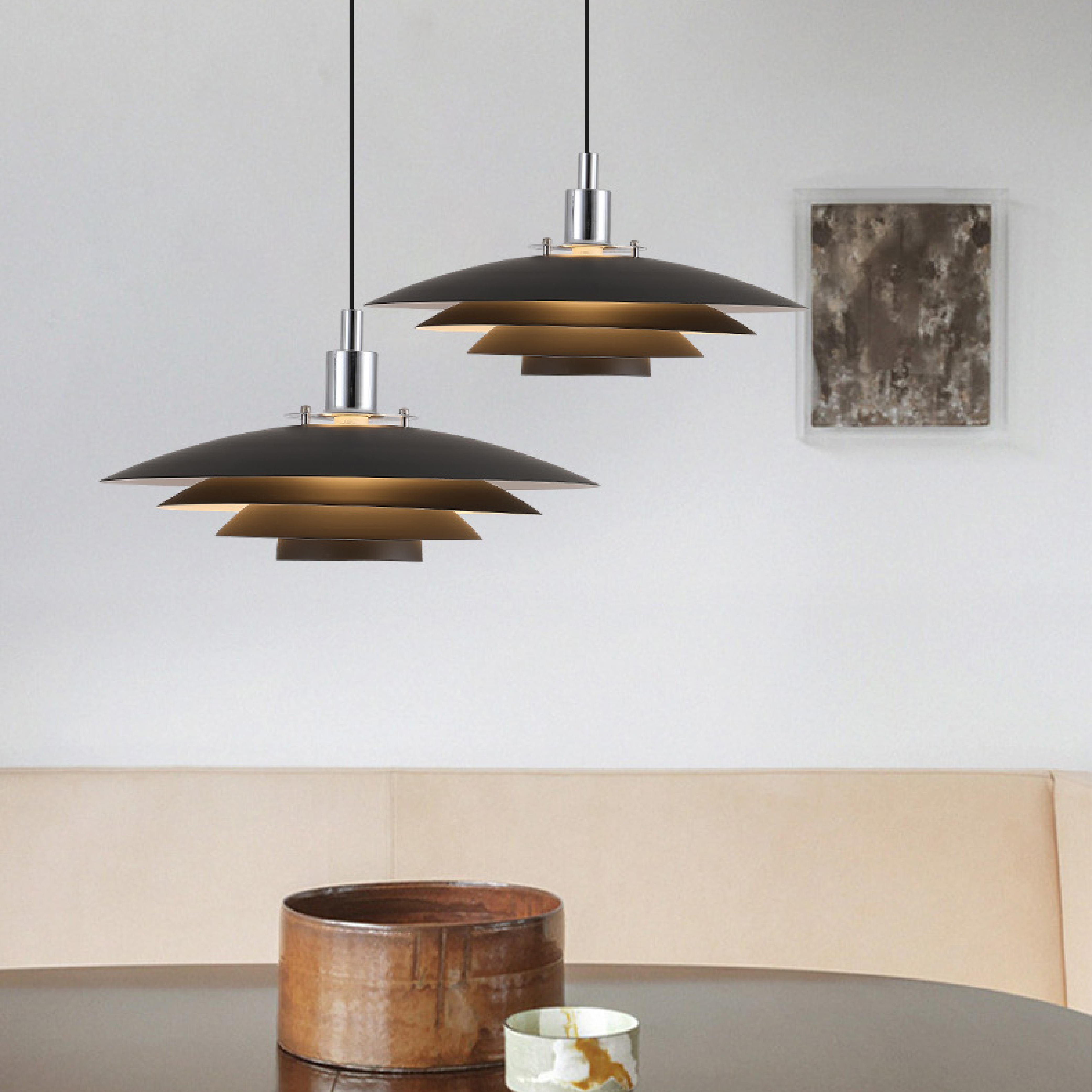 Metal Layer Pendant Light